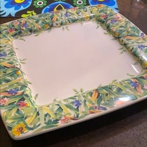 Beautiful square plate made in Italy